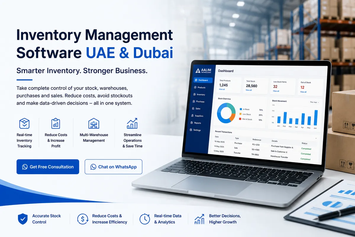 Inventory management software in Dubai and UAE for stock, warehouse and inventory control