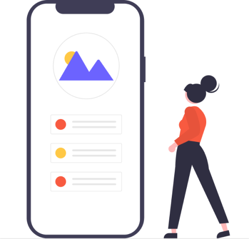 Mobile app development illustration – Aalim Technologies, Android and iOS app development company in Dubai